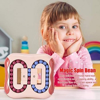 Rotante Magic Bean Cube Decompressione creativa Punta delle dita Giocattoli-Divertimento Coordinazione occhio-mano Divertenti giocattoli educativi-Unisex Bambini / Adulti Esercizio cerebrale