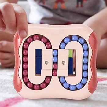 Rotante Magic Bean Cube Decompressione creativa Punta delle dita Giocattoli-Divertimento Coordinazione occhio-mano Divertenti giocattoli educativi-Unisex Bambini / Adulti Esercizio cerebrale