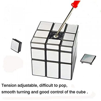 Vdealen Mirror Cube Cubo Magico di Specchio 3x3 Argento Speed Cube 57mm