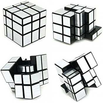 Vdealen Mirror Cube Cubo Magico di Specchio 3x3 Argento Speed Cube 57mm