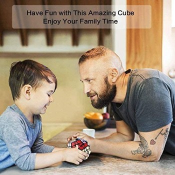 Vdealen Speed Cube Set Magic Cube Set mit Piramide Cube & Megaminx Cube & 3x3 Mirror Cube Magic Irregolare Cube Bundle per Bambini e Adulti Argento