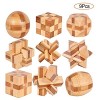 YGZN 9 Pezzi Rompicapo Puzzle Giocattoli di Legno - 3D Puzzle di Legno - Gioco di Puzzle di Legno - Ideale per Giocattoli Educativi Intelligenza e Regali per Bambini (Wooden Puzzles 9Set)