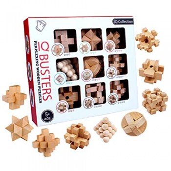 ZUJI 9pz Rompicapo Legno Puzzle Rompicapo 3D Puzzle di Legno Rompere Il Capo Calendario dellAvvento Giochi di Riflessione e Logica per Adulti/ Bambini