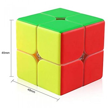 Coogam Gan 249 V2 2X2 Cubo di velocità Senza Adesivo Gan249 2x2x2 Cubo Magico Puzzle Rompicapo Giocattolo per Bambini Adulti