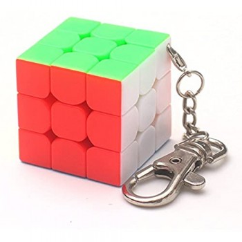 ETbotu Cubo magico Regalo di natale 3cm Mini Small 3x3 Magic Cube Portachiavi Giocattolo Smart Cube e portachiavi creativo