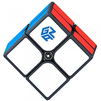 GAN 251M 2x2 Cubo velocità Magnetico Cubo Professionale Gan251M Mini Cube Giocattolo Puzzle (Nero) Ammiraglia 2019