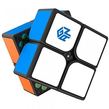 GAN 251M 2x2 Cubo velocità Magnetico Cubo Professionale Gan251M Mini Cube Giocattolo Puzzle (Nero) Ammiraglia 2019