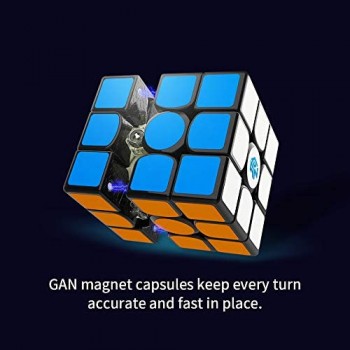 GAN 356X v2 Cubo Magnetico velocità 3x3 Cubo Magico Professionale Gan356X Ver. 2020 (Nero)