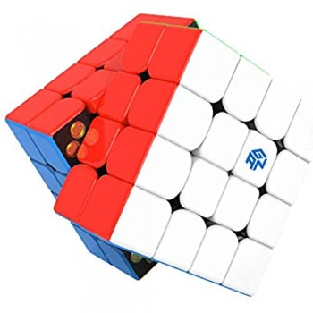 GAN 460 M Cubo velocità 4x4 Magnetico Master Cubo Professionale Gan460M Giocattolo Puzzle (Stickerless)