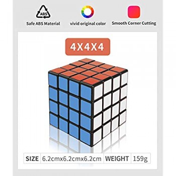 Ilink Classic Standard 4x4x4 Smooth Speed Reliable Puzzle – Professional Original Magic Cube for Kids And Adults
