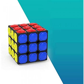 LEDM Speed Cube Rubiks Cube 3X3x3 Puzzle per Bambini con Impronte digitali in Braille in Rilievo Stereo 3D