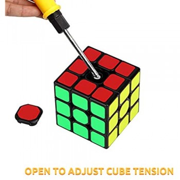 LOVEXIU Cubo Magico 3x3x3 2 Pezzi Cubo 3x3 di Veloce e Liscio Durevole per Gioco di Addestramento Cerebrale o Regalo di Festa Adulti e Ragazzi