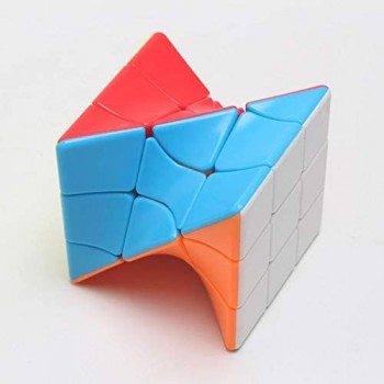 LZMIN Speed Cube Fenghuolun Cubo di velocità Cubo Magico di Skew Axis Windmill 3x3 Speed Cube Set di Cubo di velocità Collezione di PuzzleA