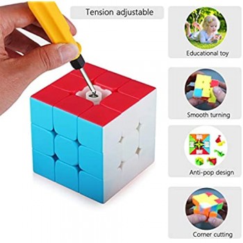 Maomaoyu Speed Cube 3x3 Stickerless Cubo Magico 3x3x3 Professionale Puzzle Rompicapo per Adulti e Bambini
