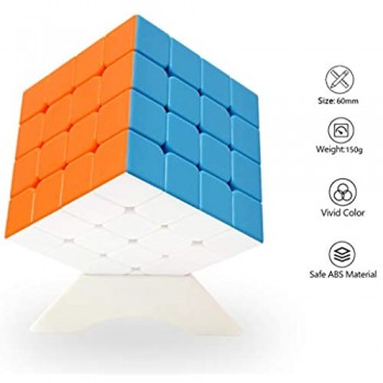 Maomaoyu Speed Cube 4x4 Stickerless Cubo Magico 4x4x4 Professionale Puzzle Rompicapo per Adulti e Bambini