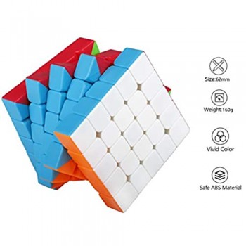 Maomaoyu Speed Cube 5x5 Stickerless Cubo Magico 5x5x5 Professionale Puzzle Rompicapo per Adulti e Bambini
