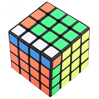 Qioni Cubo di Rubix velocità Attiva la creatività Attiva l\'immaginazione Buon cubo 4X4X4 in Curva Regalo per Adulti