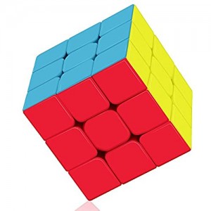 ROXENDA Speed Cube Qiyi Warrior S 3x3 Cube Stickerless - Solido Durevole & Tornitura Regolare Il Miglior Cubo Magico di Puzzle 3D - Gira più Velocemente Dell'originale