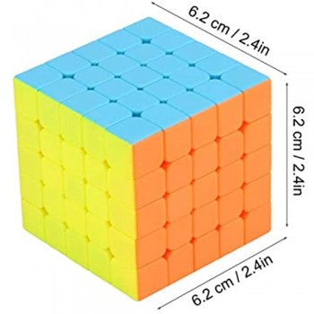 SALUTUY Magic Cube 5x5x5 Speed ​​Magic Cube per QiYi Professionale Smoothly Fast Easy Turning 3D Puzzle Cube Gioco Giocattolo Regalo Educativo di Compleanno per Bambini Giocattolo per Adulti