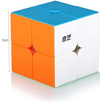 Speed Cube 2x2 Cubo Magico 2x2x2 Professionale Puzzle Rompicapo per Adulti e Bambini(Stickerless)