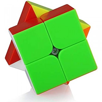 Speed Cube 2x2 Cubo Magico 2x2x2 Professionale Puzzle Rompicapo per Adulti e Bambini(Stickerless)