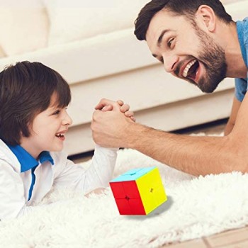 TOYESS Cubo di 2x2 Magico Originale Stickerless Speed Cube 2x2x2 Puzzle Cube Giocattolo Regalo per i Bambini e Adulto