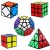 Vdealen Speed Cube Set Qiyi Cube Bundle con Cubo Magico di 2x2 3x3 Piramide Megaminx Skew [Confezione da 5]