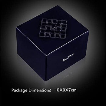 XJPB Speed ​​Cube 5x5 Adesivi di Alta qualità Cubo Magico Puzzle Magico Perfetto per competizioni internazionali Il Giocattolo più educativo Nero