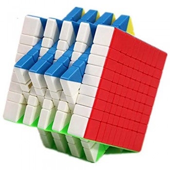 YING 9 ° Ordine 9x9x9 Magic Puzzle Cube Giocattolo educativo per Bambini Giocattolo per Bambini Regalo di Compleanno Giocattoli per rompicapo (Colore e Nero) Multicolor