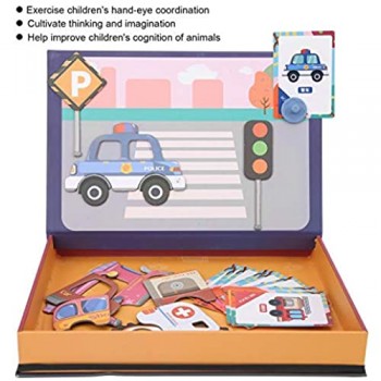 Yisenda Giocattolo Puzzle Magnetico Puzzle Magnetico Multifunzionale per la Prima educazione((Traffic))