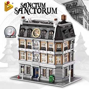 CYGG Architettura Sanctum Sanctorum con Luce a LED 6619 Pezzi Quattro Pavimenti Set di Costruzioni modulari della casa modulare Building Blocks Compatibile con Lego