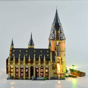 CZA LED Light Set per Lego Harry 75954 Film Compatibile 16052 Hogwarts Sala Grande Building Blocks Giocattoli dei Mattoni (Si Accende Solo A LED)