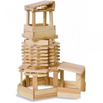 Eichhorn 100001602 - Costruzioni in legno 200 pezzi Modelli/Colori Assortiti 1 Pezzo