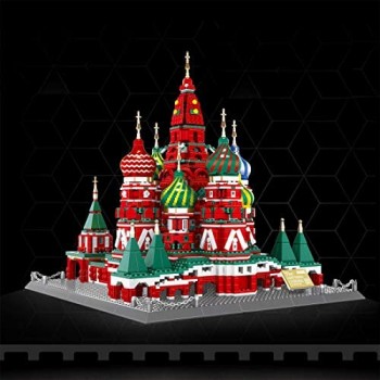 HYZM Architecture Saint Basils Cathedral Building Blocks 3213 pezzi Russia Street View Series Set di costruzioni compatibile con Lego