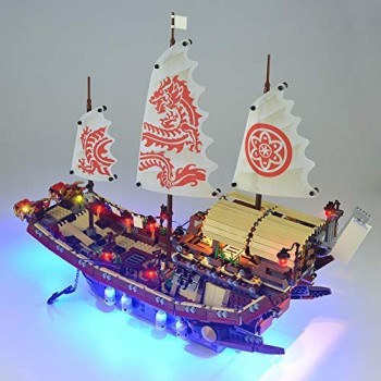 Illuminazione A LED Set Compatibile con Lego 70618 Kit Luci Fai da Te per Bounty Boat Building Block di Ninjago Destiny Accessori Giocattolo (Solo Set di Luce)