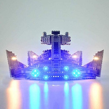 Kit di Illuminazione A LED per Star Wars Imperial Star Destroyer - Compatibile con Lego 75055 Building Blocks Modello- Non Includere Il Lego Set