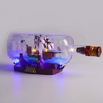 LED Light Set per Lego 21313 Idee Serie Compatibile con 16051 Creatore Nave in Una Bottiglia Building Blocks Mattoni (Kit Solo Light)