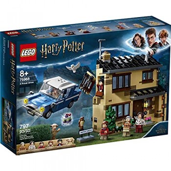 LEGO Harry Potter 4 Privet Drive 75968; Fun Children’s Building Toy for Kids Who Love Harry Potter Movies Collectible Playsets Role-Playing Games and Dollhouse Sets New 2020 (797 Pieces)