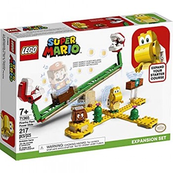 LEGO Super Mario Piranha Plant Power Slide Expansion Set 71365; Building Kit for Kids to Combine with The Super Mario Adventures with Mario Starter Course (71360) Playset New 2020 (217 Pieces)