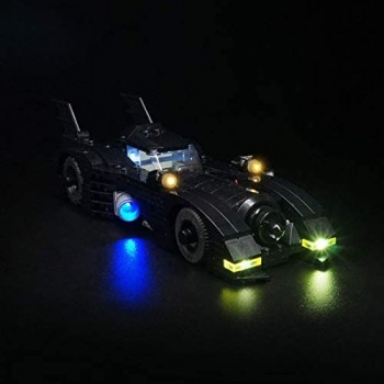 Leic Kit di Illuminazione a LED Building Block Set di luci Decorative alimentate Tramite USB per Lego Batmobile 40433 (Solo LED Incluso Senza Kit Lego)