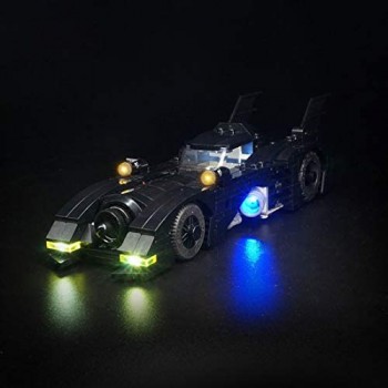 Leic Kit di Illuminazione a LED Building Block Set di luci Decorative alimentate Tramite USB per Lego Batmobile 40433 (Solo LED Incluso Senza Kit Lego)