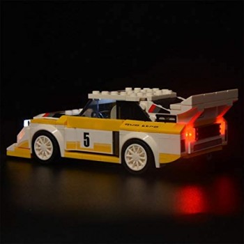 Leic Kit di Illuminazione a LED Building Block Set di luci per Lego 76897 Seed Champions 1985 Audi Sport Quattros S1 (Solo Set di luci Non includere Lego)