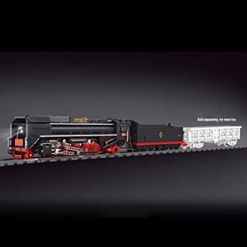 LINANNAN Locomotiva Locomotiva Building Blocks Treno telecomandato da 2 4 GHz con Set di binari e Luce 1552 Parti di Costruzione Giocattoli compatibili con Lego