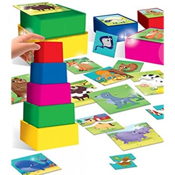 Lisciani Giochi- Carotina Baby Tower Game 57696