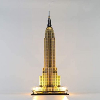 LODIY - Set di luci a LED per Lego 21046 Architecture Empire State Building - Kit di illuminazione compatibile con Lego 21046 (modello Lego non incluso)