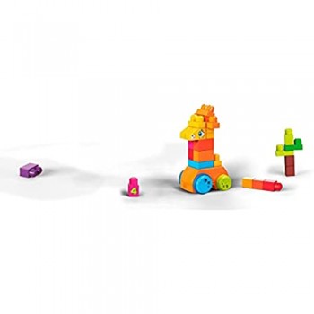Mega Bloks Giraffa 123 Playset Blocchi da Costruire Giocattolo per Bambini 1+ anni GFG19