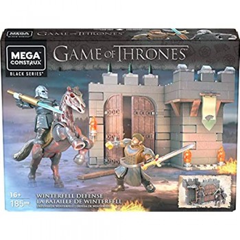 Mega Construx- Game of Thrones Castello di Grande Inverno con Torre Portoni e Vessillo di Casa Stark Giocattolo per Bambini 16+Anni GMN73