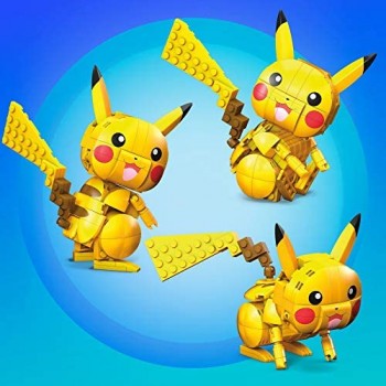 Mega Construx- Pokemon Pikachu da Costruire 10 cm Giocattolo per Bambini 6+Anni GMD31