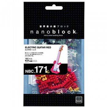 Nanoblock - NB-C171 Electric Guiter Red Micro Costruzione