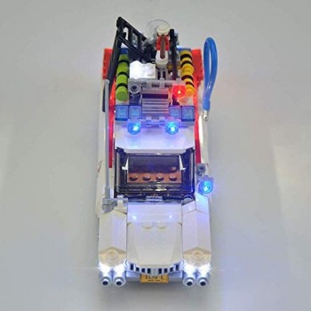 Set di luci LED USB fai-da-te compatibile con Lego Ghostbusters Ecto-1 21108 kit luce a LED per (Ghostbusters Ecto-1) Building Blocks Modello Regali di Natale per bambini (Non incluso il modello)